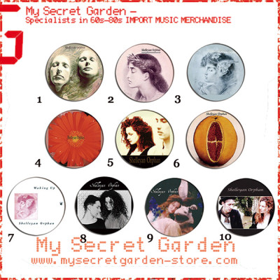 Shelleyan Orphan - Helleborine, Century Flower Album Pinback Button Badge Set  ( or Hair Ties / 4.4 cm Badge / Magnet / Keychain Set )